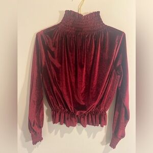 Boohoo Velvet Top/Turtleneck with the sweetest details!